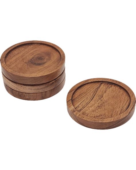 Buy J Elliot Home Brooks Acacia Wood Coaster Round Drink Mat Natural