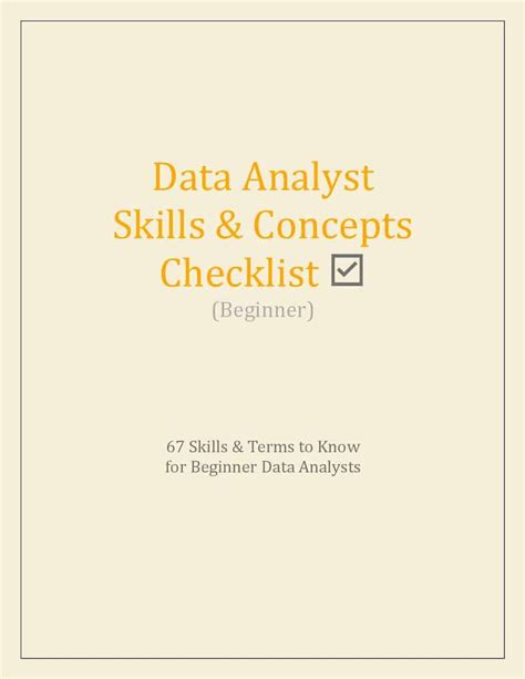 Data Analyst Checklist Analyst Answers