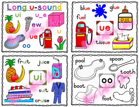 Long U Sound Words With Pictures