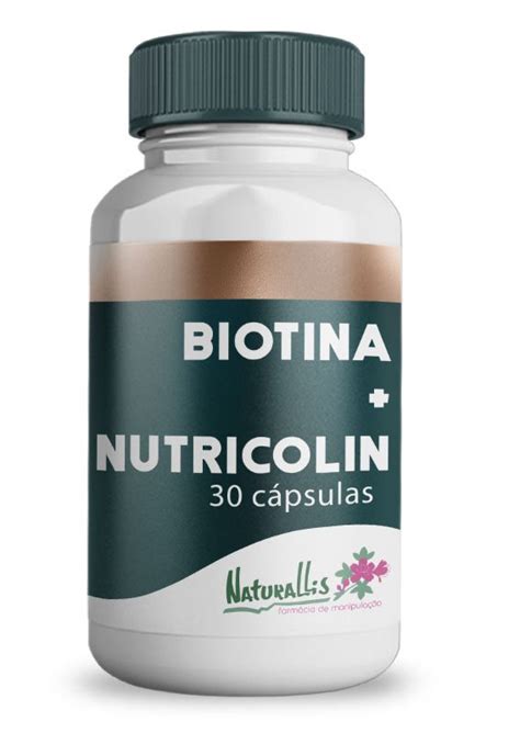 Nutricolin Mg Biotina Mg Naturallis Farm Cia De Manipula O