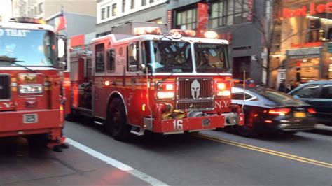 Fdny Tower Ladder 7 Fdny Ladder 24 Fdny Engine 1 Fdny Engine 16 On Scene At The Empire State