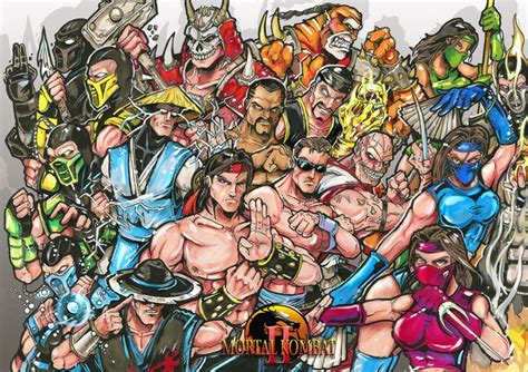 Mortal Kombat 2 characters | Mortal kombat art, Mortal kombat 2, Mortal kombat