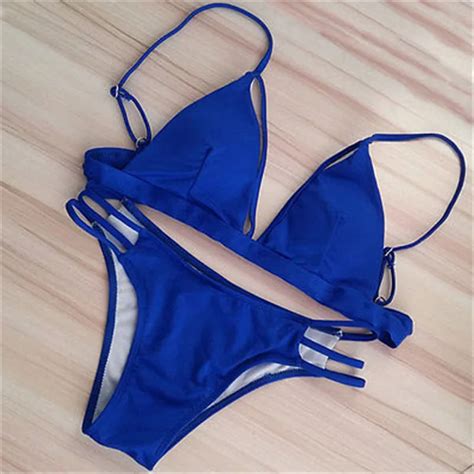 Itfabs 2017 New Sexy Bikinis Women Swimsuit Swimwear Halter Brazilian