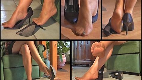 Shoeplay Black Classic Pumps Wmv Boots High Heels Feetandlegs Clips4sale