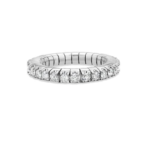 Eternity Stretch Diamond Ring 125 Ct 4 Prongs Setting In 14k Gold