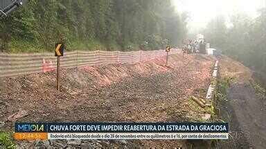 Meio Dia Paran Cascavel Chuva Forte Deve Impedir Reabertura Da