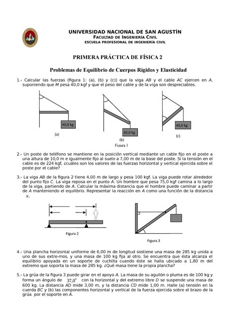 Primera Práctica De Física 2 Unsa Universidad Nacional De San AgustÍn Facultad De IngenierÍa