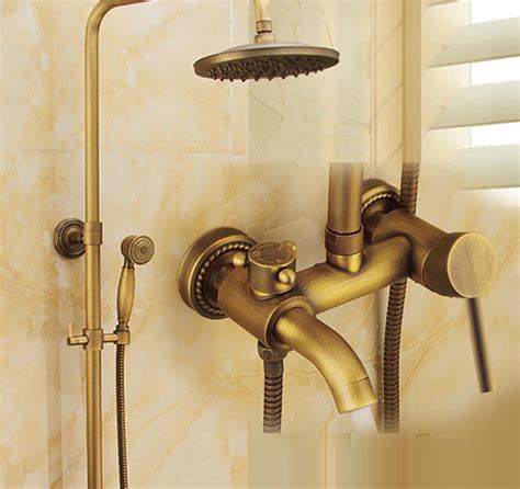 Juno Wall 8 Inch Brass Handheld Shower Head With Mixing Valve And