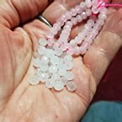 Amazon Natural Rose Quartz Faceted X Mm Gemstone Beads Rondelle