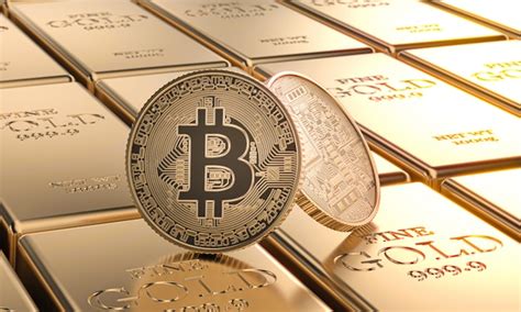 Premium Photo Several Bitcoin Motes On Gold Bars Cryptocurrency And