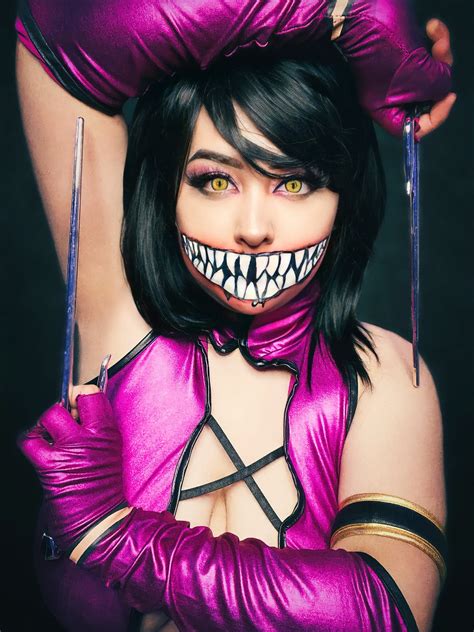 Custom Skin Tone Mileena Cosplay Prosthetic Mortal Kombat Costume