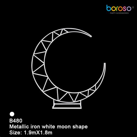 B Metallic Iron White Moon Shape Boroso Group Lagenda Inflator