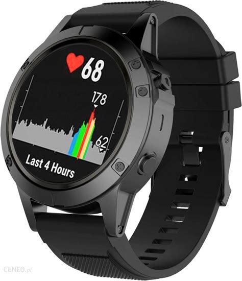 Tech Band Techband Czarny Pasek Garmin Fenix 6X Solar Quickfit 26Mm