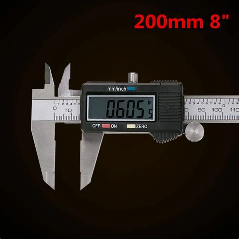 High quality 200mm 8" Digital caliper vernier caliper GAUGE MICROMETER electronic vernier ...