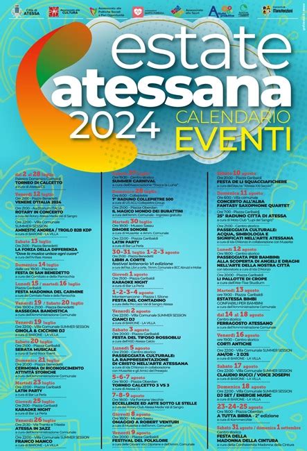 Atessa Il Calendario Degli Eventi Estivi