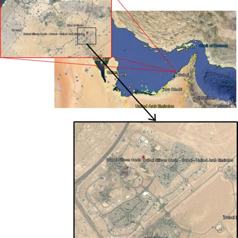 Case study location in Dubai. Source: Google Earth. | Download ...