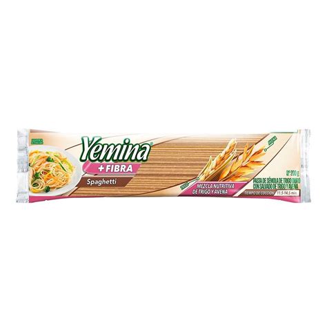 Pasta Yemina M S Fibra Spaghetti G Walmart