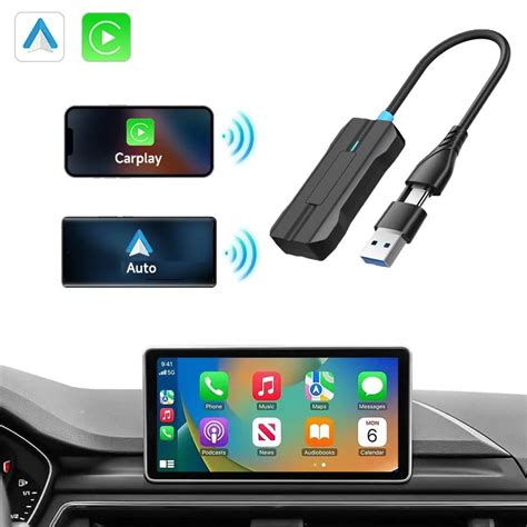 Adaptador Inal Mbrico CarPlay Autom Tico Mini Caja Inteligente USB Tipo