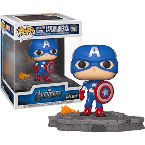 Funko Pop Deluxe Marvel Avengers Assemble Series Captain America