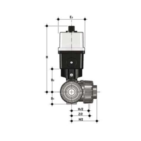 Pp Way Ball Valve T Bore Ball Electrically Actuated Pp Sdr