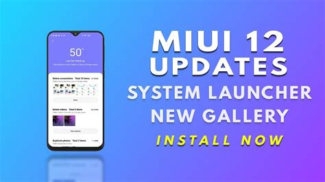 Miui New Update Miui System Launcher And Miui Gallery Youtube