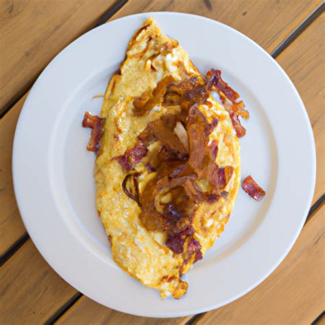 Bacon Onion Goat Cheese Omelette Recipe Omelette Recipes