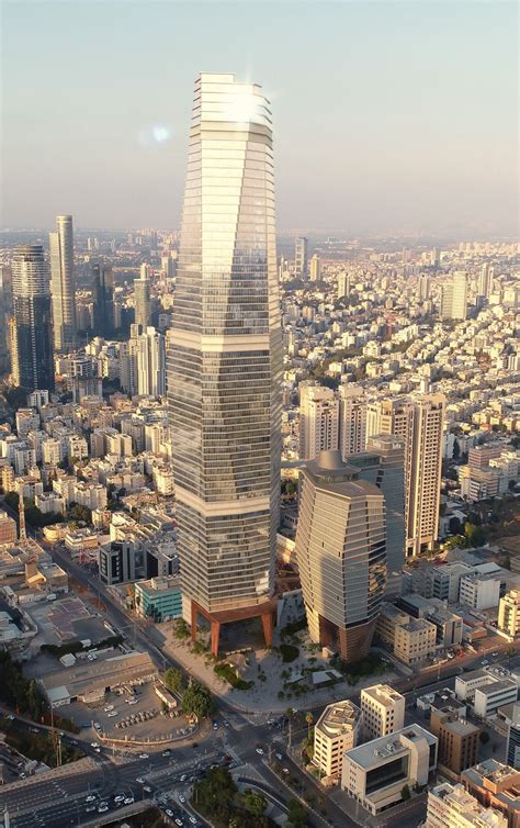 Tel Aviv Toha By Ron Arad 291 M And 110 M 955 Ft And 360 Ft 77 Fl U