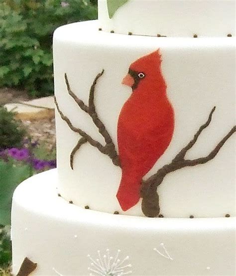 17 Best images about cardinal bird cakes on Pinterest | 75th birthday ...