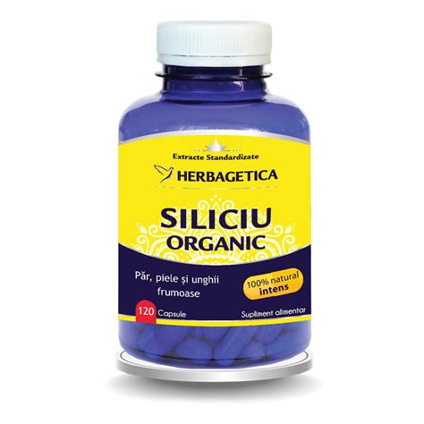 Siliciu Organic 120 Capsule Herbagetica Drmax Farmacie