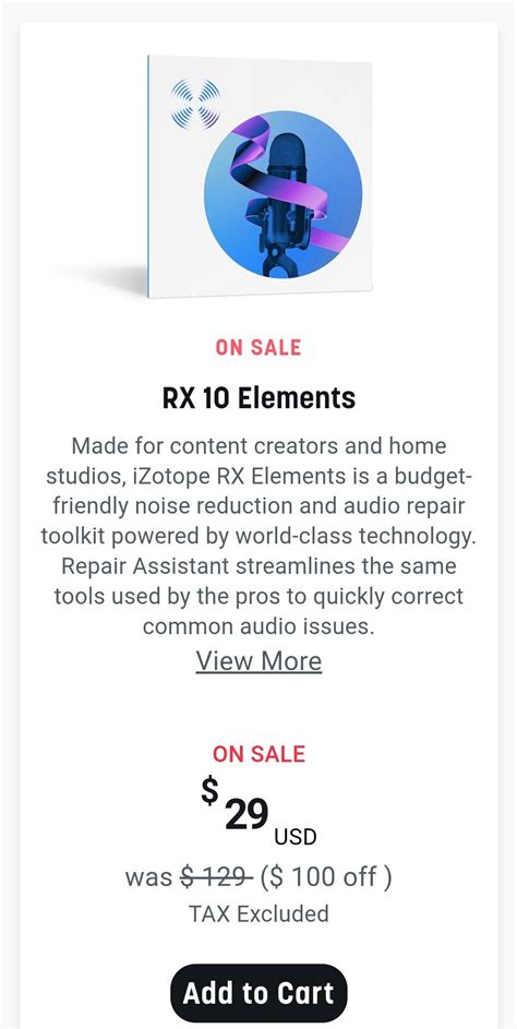 Izotope Rx Element