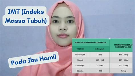 Cara Hitung Imt Indeks Massa Tubuh Pada Ibu Hamil Youtube