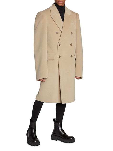 Shop Balenciaga Steroid Double Breasted Trench Coat Saks Fifth Avenue