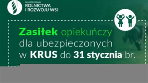 Zasiłek opiekuńczy dla ubezpieczonego w KRUS przedłużony do 31 stycznia