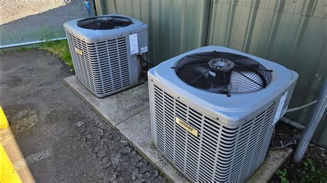 Two Ton Luxaire Lx Series Air Conditioners Running Youtube