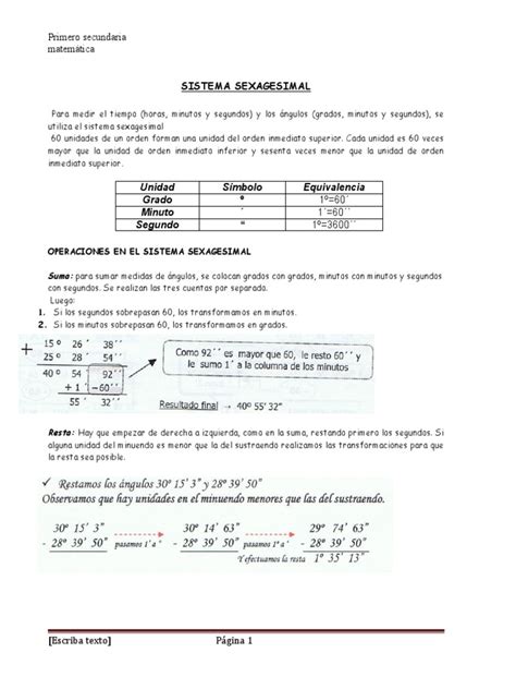 Teo Prac Sistema Sex Pdf Sustracción Matemáticas