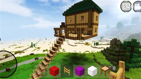 Mini Block Craft 3d Gameplay 128 Sky Wooden Tree House 🏡 Youtube