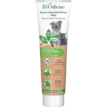 BiOdene Dentifrice Pâte Bucco Dene 70ml pour chiens et chats