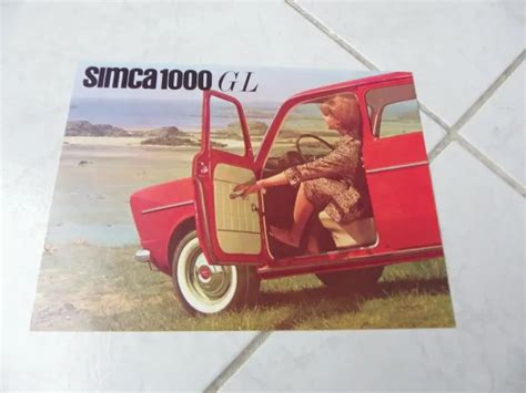 Simca Gl Brochure Catalogue D Pliant Prospectus Commercial Eur