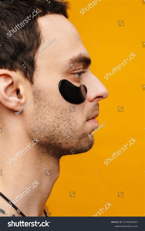 Close Portrait Brunette Mid Aged Shirtless Stock Photo 2170542077 Shutterstock