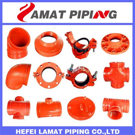 Ul Fm Ce Approved Fire Protection Ductile Iron Grooved Fitting Pipe