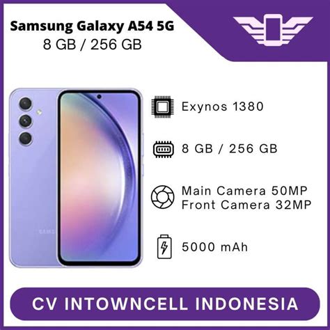 Jual Samsung Galaxy A54 5g 8256gb Garansi Resmi New Black Di