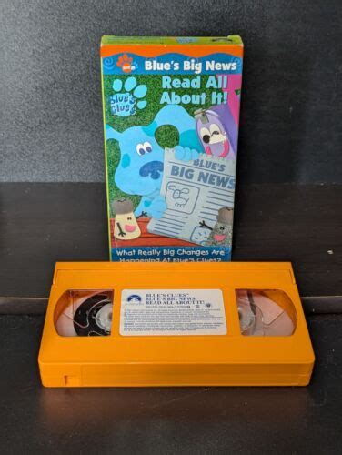 Nick Jr Blues Clues Big News Read All About It VHS 2001 Nickelodeon