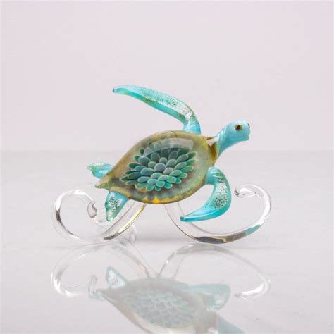 Turtle Wave By Bryan Randa Art Glass Sculpture Artful Home Glass Art Sculpture Glass Art