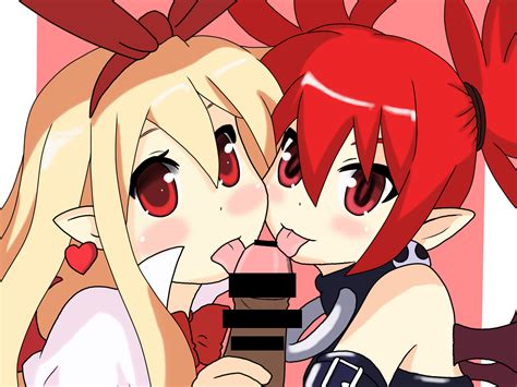 Rule 34 Censor Bar Disgaea Disgaea 1 Etna Flonne Flonne Fallen Angel Licking Penis