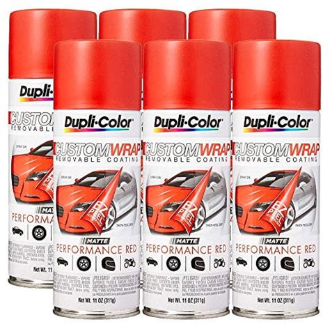 Dupli Color Performance Red Matte Custom Wrap 11oz Pack Of 6