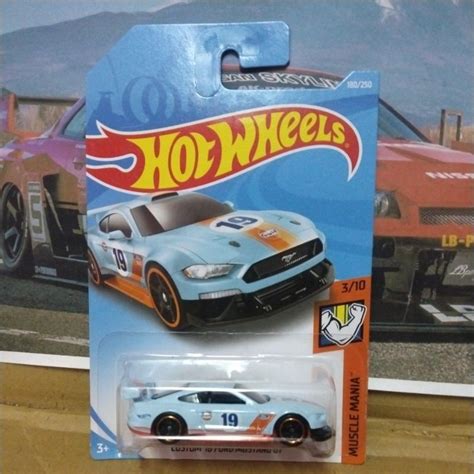 Hot Wheels Custom Ford Mustang Gt Gulf Shopee Malaysia