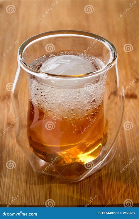 Whiskey Soda On The Rocks Stock Photo Image Of Beverage 137448278