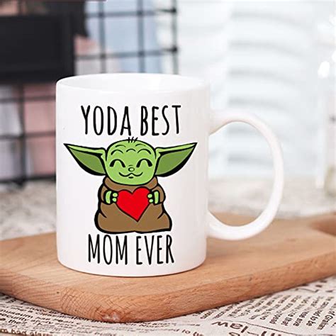 AMRIU Baby Yoda Best Mom Ever Coffee Mug Cute Mugs Baby Yoda Gifts