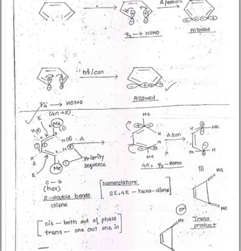 Career Endeavour Pericyclic Reaction Organic Chemistry Class Notes