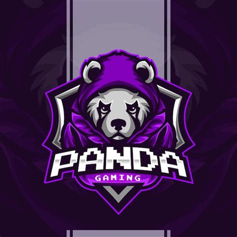 Premium Vector Panda Esport Mascot Illustration Design Logo